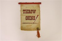 Throw Coins Painted Banner