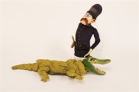 Constable & Alligator 1988 Hand Puppets