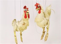 Rooster & Hen 1977 Marionette