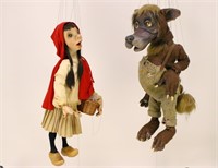 Little Red Riding Hood Big Bad Wolf Marionettes