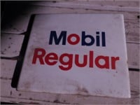Mobil Regualr Gas Pump signs