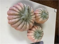 Set Of Three Frankoma Pumpkins