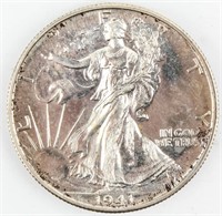 Coin 1941 Walking Liberty Half Dollar Gem Proof!
