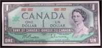 1867 - 1967 CAD Centennial $1 Banknote