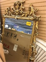 Mirror Gilt frame with reticulated floral design