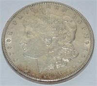 1896 P Morgan silver dollar, XF40