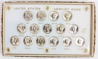 Coin Mercury Dime Uncirculated Set 1941-1945