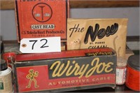 Boxes with advertising