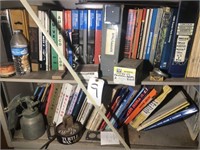 Parts books and a Chilton Manuals Ford brushes,