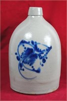 Salt Glazed Cobalt Decorated Jug