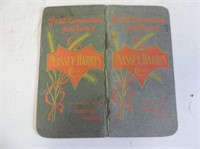 Early Massey Harris Memo Pad, entries from 1909