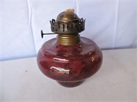 Cranberry Base of Oil Lamp
