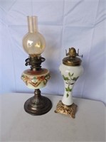 Pair of Decorative Oil Lamps