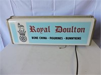Royal Doulton Illuminated Advertising Sign