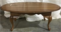 Modern Era Oak Coffee Table on Cabriole Legs