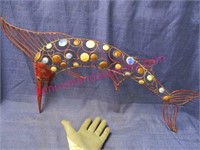 metal sailfish wall hanging (30in long)