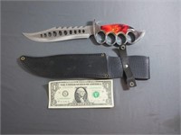 Cool Burning Skull Kinife w/Sheath