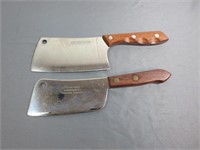 Pair of Meat Cleavers - A