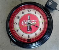 Vintage Cola-Cola Neon Clock