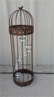 Metal Bird Cage Votive Candle Holder