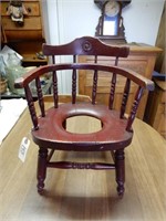 Childs Wooden Potty Chair