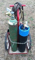 Oxygen-Acetylene Torches and Cart
