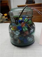 Atlas Canning Jar (No Cover) with Marbles