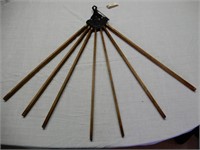 Folding Wood Clothes Rack - Missing 1 Rod