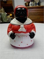 Black Americana Ceramic Cookie Jar