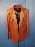 vintage "etienne aigner" leather jacket - sz large