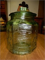 Green Planters Peanut Jar - Very Good Condition