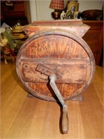 New Wooden Churn with Metal Crank