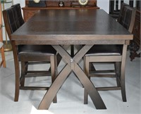 Modern Dining Table & 4 Chairs (High Table)
