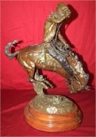 Bronze "Bronco Rider" by J.M. Hampton