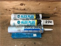 LOT of Caulk Alex Plus Liquid Seal