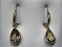 $1800. 14KT Gold Turkish Diaspore(2.7ct) Earrings