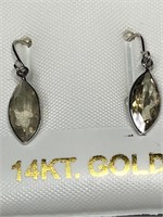 $1200. 14KT Gold Zultani Diaspore(1.9ct) Earrings