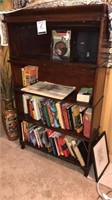 Oak lawyer stack bookcase - no contents