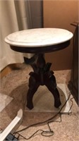 Small marble top stand