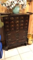 Quality Oak Oriental Medicine  Cabinet