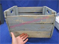 old wooden crate (sky blue color)