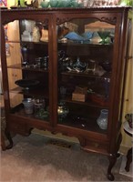 Antique Queen Anne China Cabinet