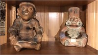 Large Fired Clay Statues