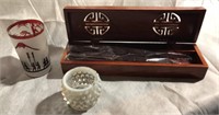 Vietnam Carved Box w/ Myrrh & Glass