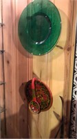 Green Plate & Wooden Plate/Ladle