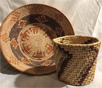 2 Woven Baskets