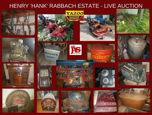 Henry "Hank" Rabbach Estate Live Onsite Auction