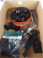 Box of scope rings and mounts