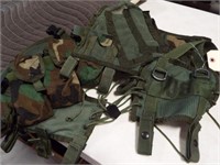Camo military ammo vest