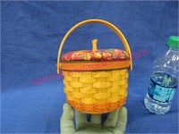97 longaberger little pumpkin basket (6in diam)